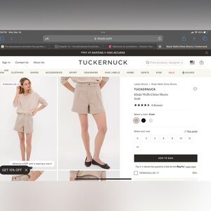 Tuckernuck Khaki Pleated Shorts